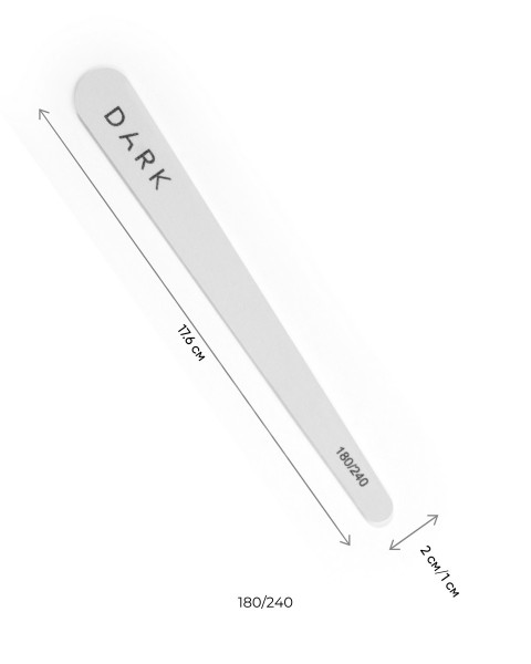 DARK Set of files - drop shape, 10 pcs (180/240 grit)